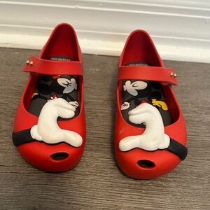 Mini Melissa Red Mickey Shoes